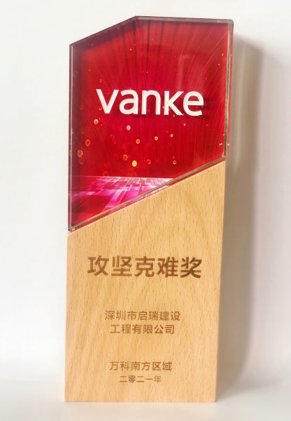 萬科南方區(qū)域攻堅(jiān)克難獎(jiǎng)
